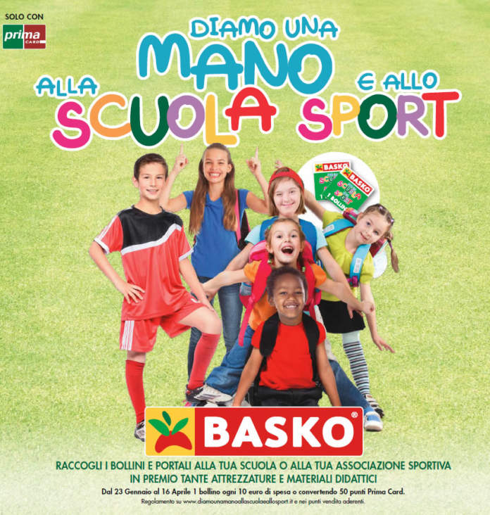 Basko Diamo una mano alla scuola e allo sport