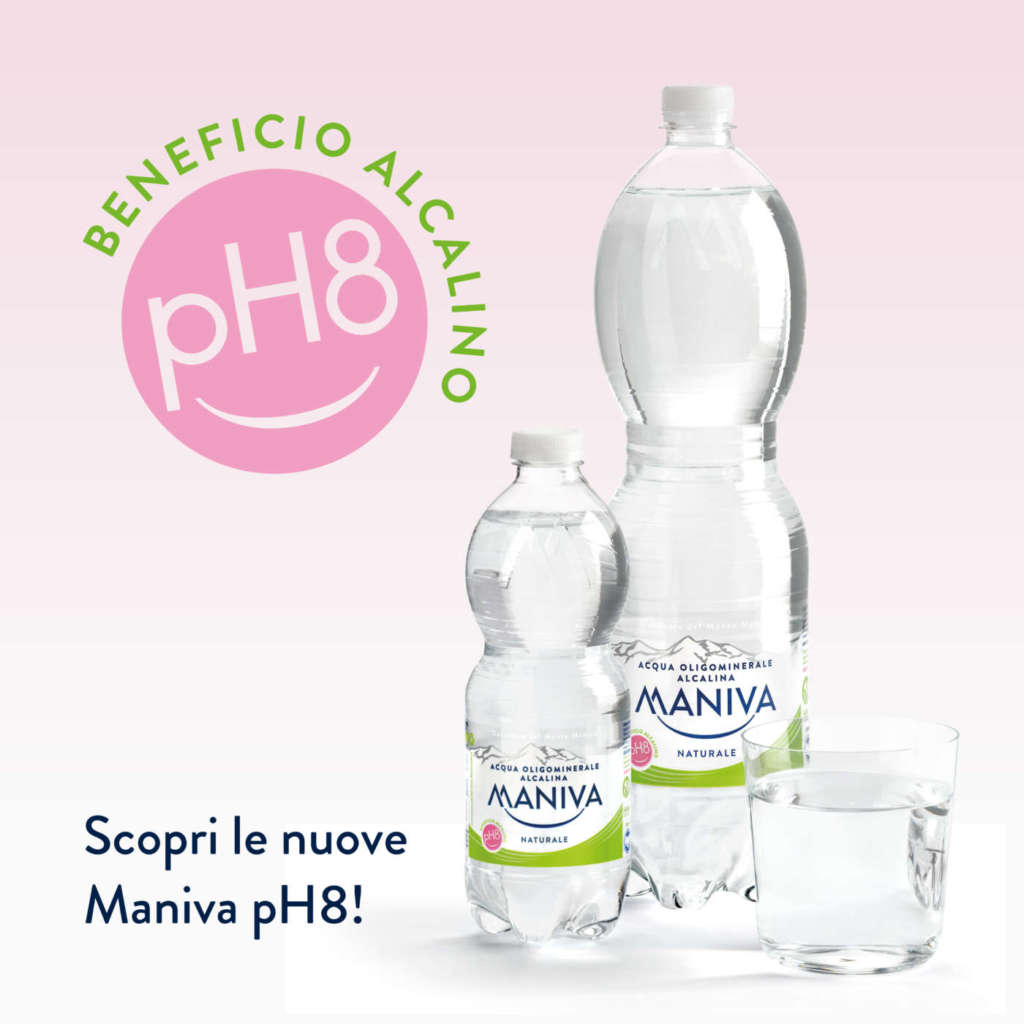 MANIVA pH8: l'acqua oligominerale leggera e alcalina